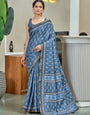 Flattering 1-Minute Ready To Wear Mul Cotton Printed Saree