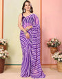 Orchid 1-Minute Ready To Wear Georgette Saree