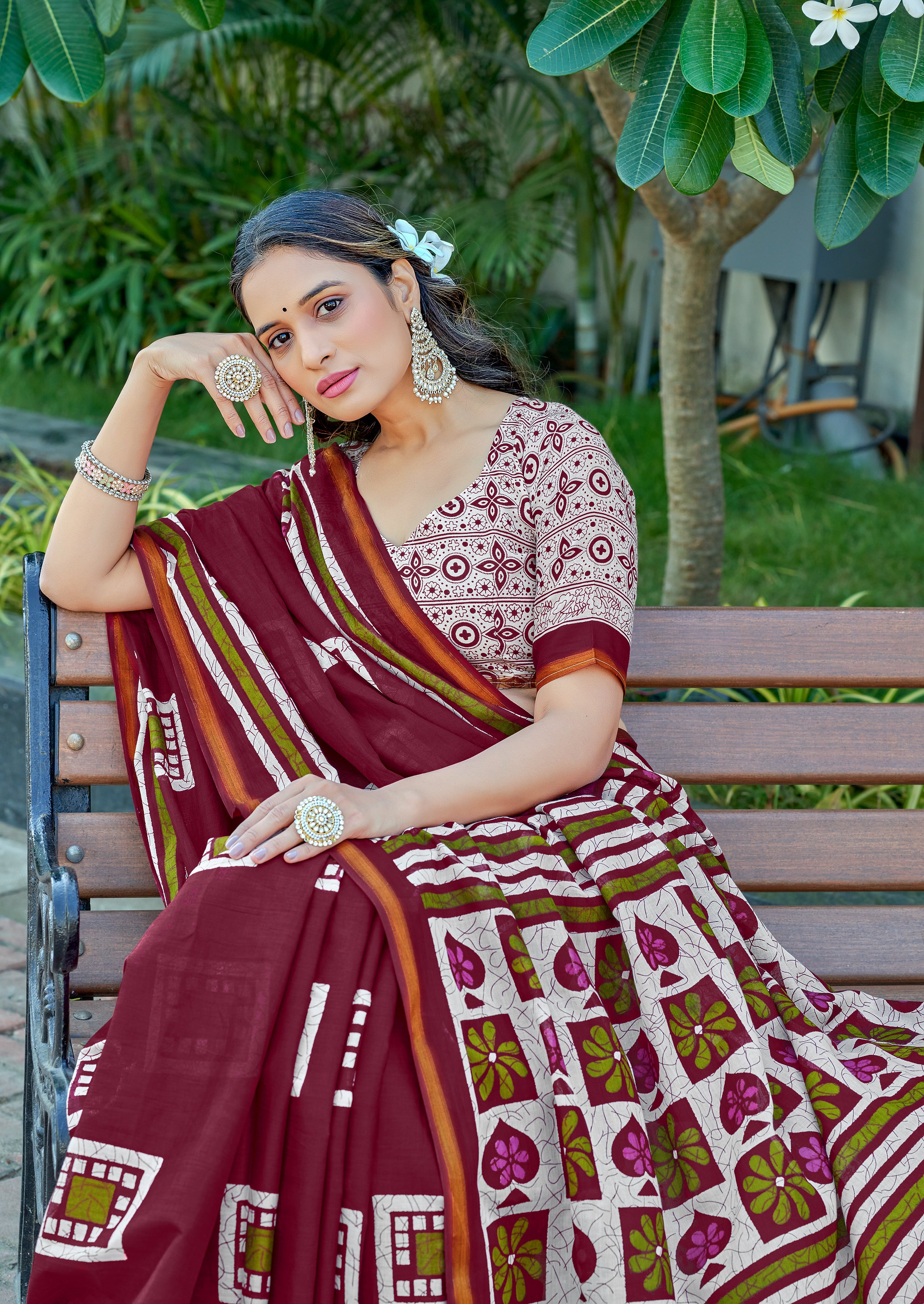 Unique 1-Minute Ready To Wear Mul Cotton Digital Printed Saree