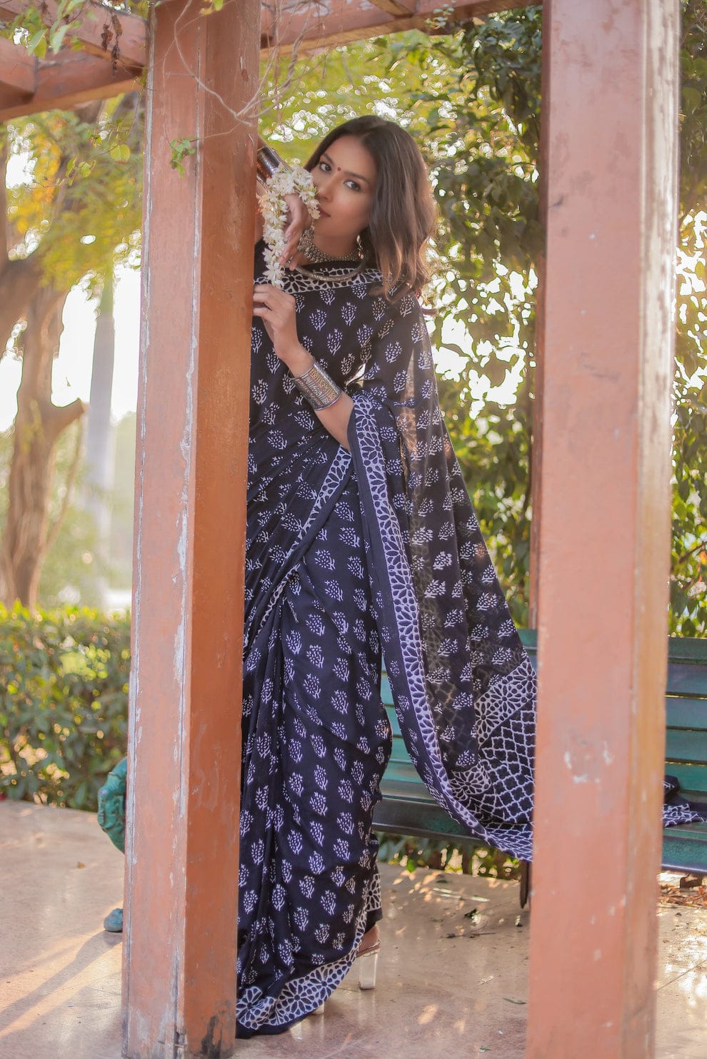 Excellent 1 Minute Ready To Wear Black Linen Silk Digital Printed Saree