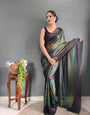 Excellent 1-Minute Ready To Wear Multi color Nylon silk Saree