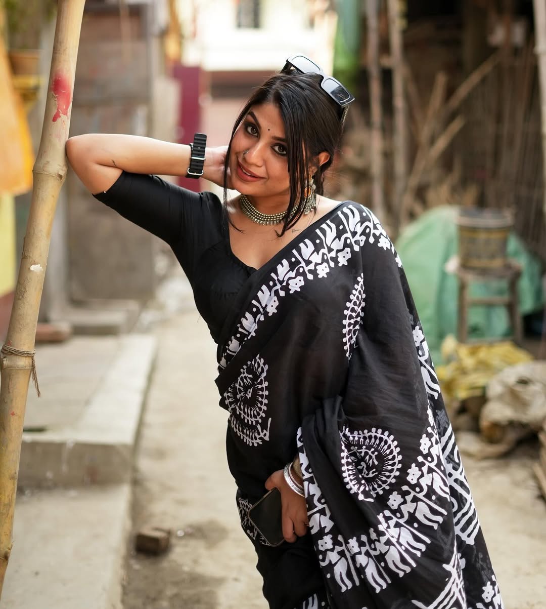 Hastshilpi Ethnic Pure 1 Minute Ready To Wear Silk Saree With Blouse
