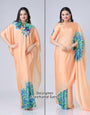 Peacock Feather Freehand Saree
