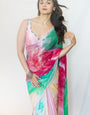 1-Minute Ready To Wear Multi Color Georgette Saree